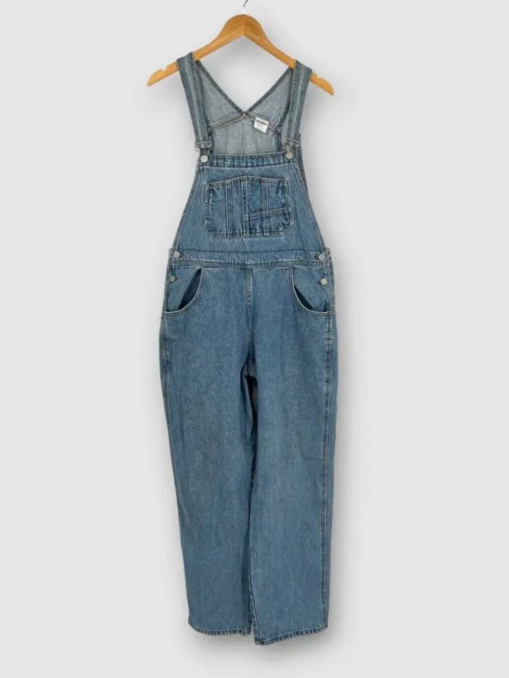 90s Vintage WAVE Denim Overalls Made in USA 100% Cotton Workwear Size XL